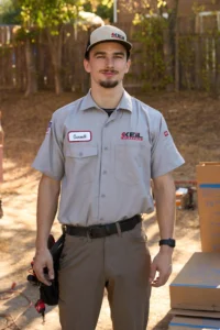 Garrett Harms, electrician, Keil Electric Austin